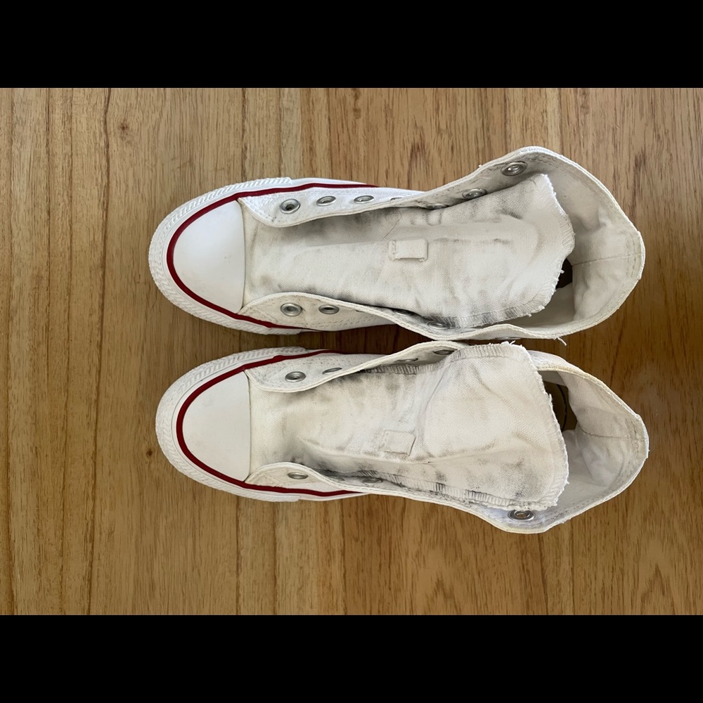 Converse White High Tops